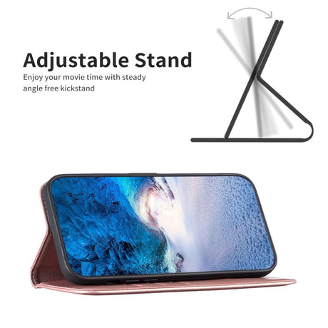 Nokia C22 Læder Cover m. Pung og Ståfunktion - Rose Gold