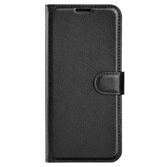 EIDERWOOD Nokia C32 Kunstlæder Flip Cover m. Kortholder & Ståfunktion - Sort