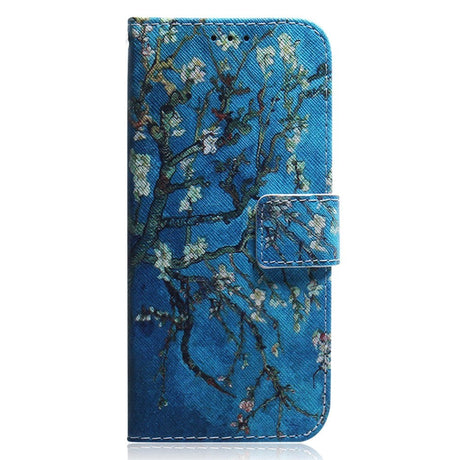 Nokia C22 Læder Cover m. Pung & Print - Træ