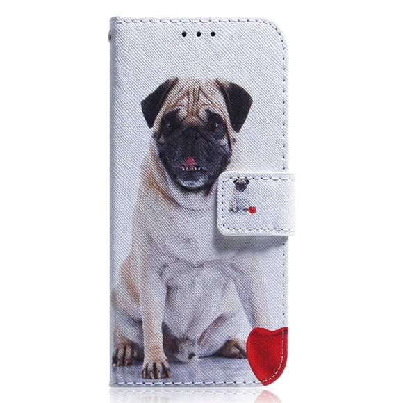 Nokia C22 Læder Cover m. Pung & Print - Hund