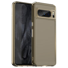 Google Pixel 8 Pro Fleksibelt Plastik Cover - Gennemsigtig / Grå