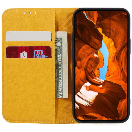 Motorola Edge 40 Læder Cover m. Kortholder & Ståfunktion - Orange
