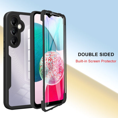 Samsung Galaxy A34 (5G) Hybrid Plastik Cover m. Skærmbeskyttelse - Sort / Gennemsigtig