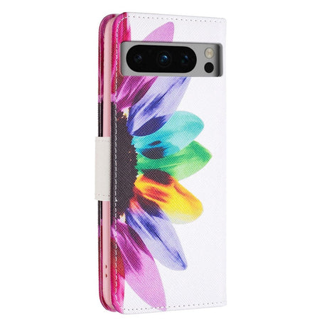 Google Pixel 8 Pro Læder Cover m. Pung - Solsikker