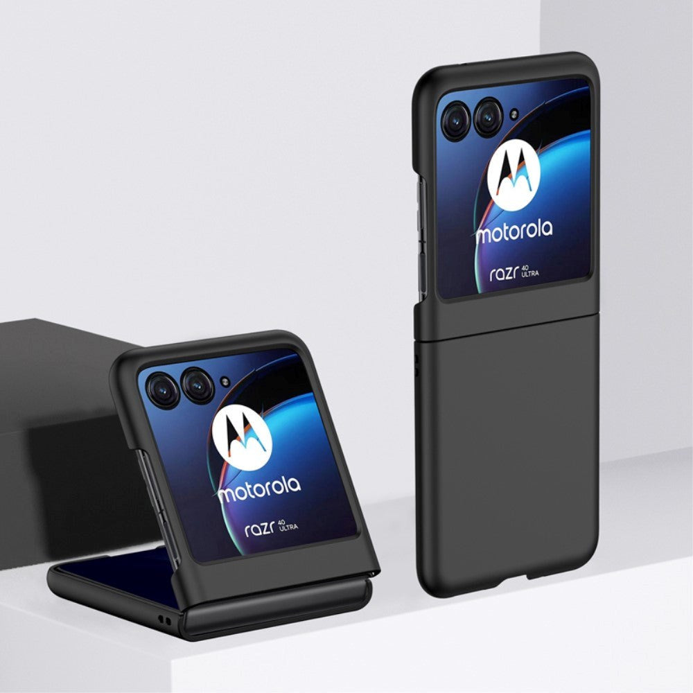 Motorola Razr 40 Ultra Hårdt Plastik Cover - Sort