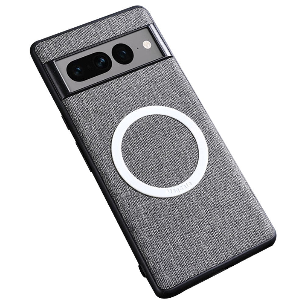 Google Pixel 8 Pro Plastik Cover m. Ru Tekstur - MagSafe Kompatibel - Grå