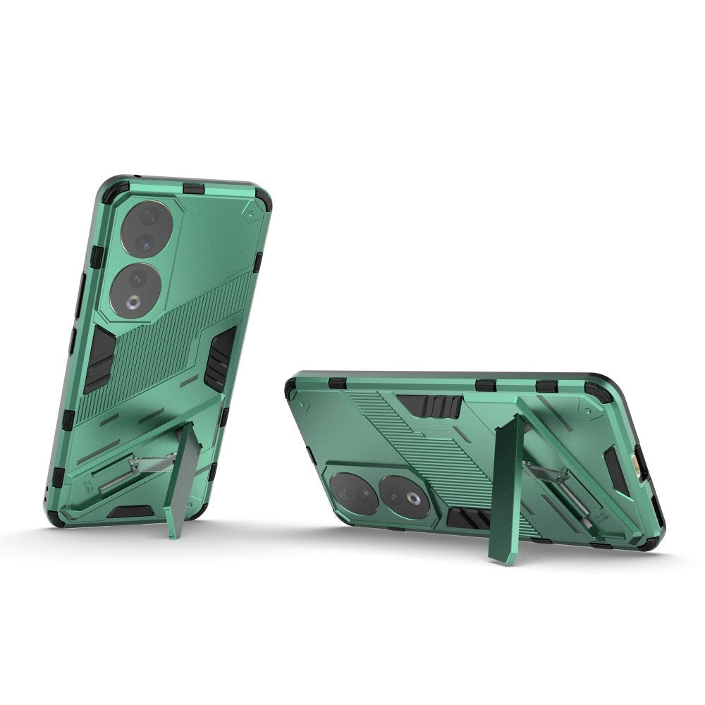 Honor 90 Hybrid Håndværker Cover m. Kickstand - Grøn