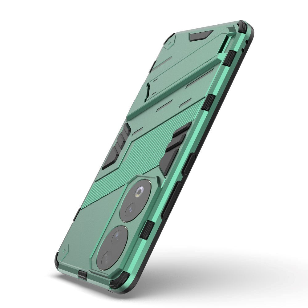 Honor 90 Hybrid Håndværker Cover m. Kickstand - Grøn