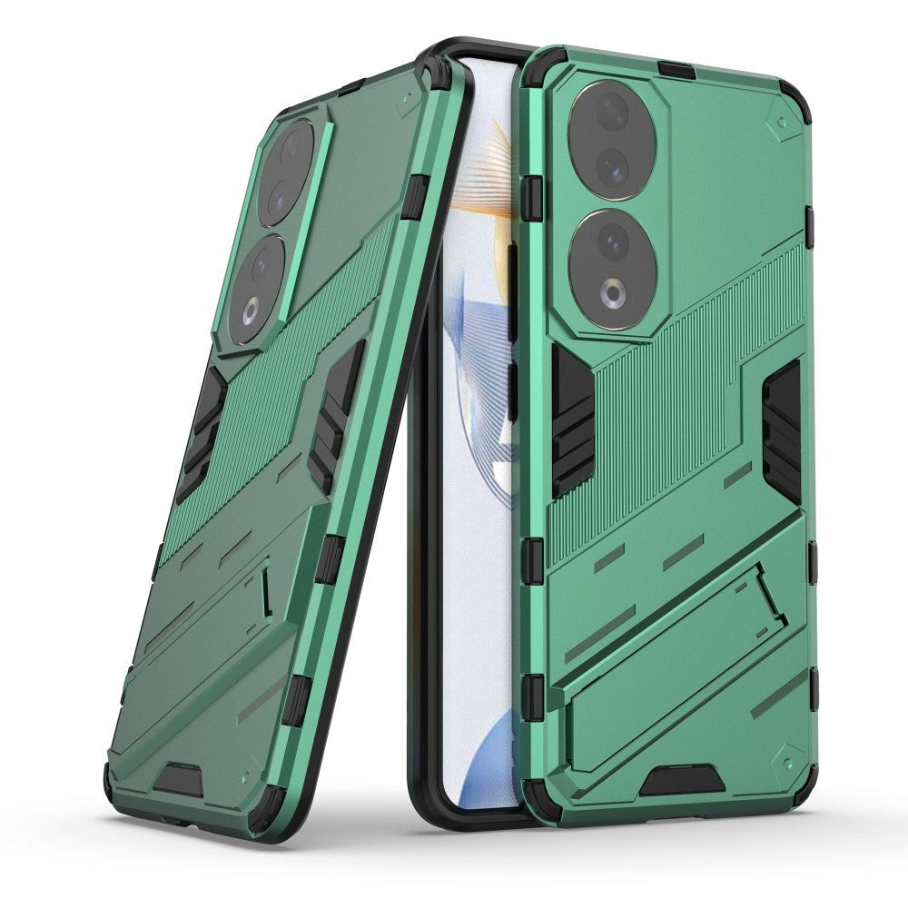Honor 90 Hybrid Håndværker Cover m. Kickstand - Grøn