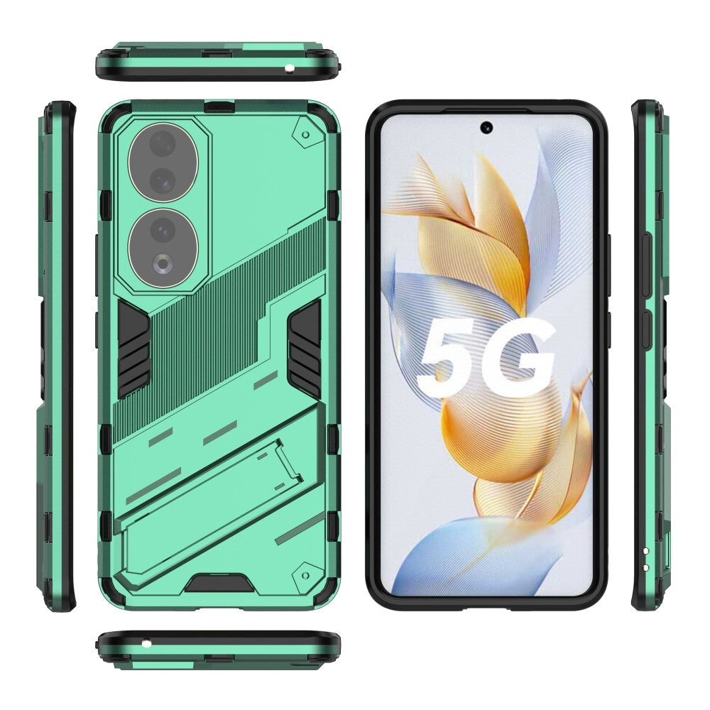 Honor 90 Hybrid Håndværker Cover m. Kickstand - Grøn