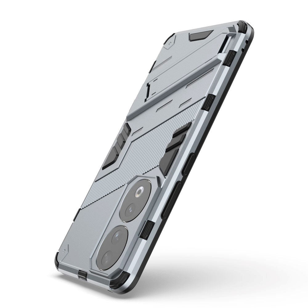 Honor 90 Hybrid Håndværker Cover m. Kickstand - Grå