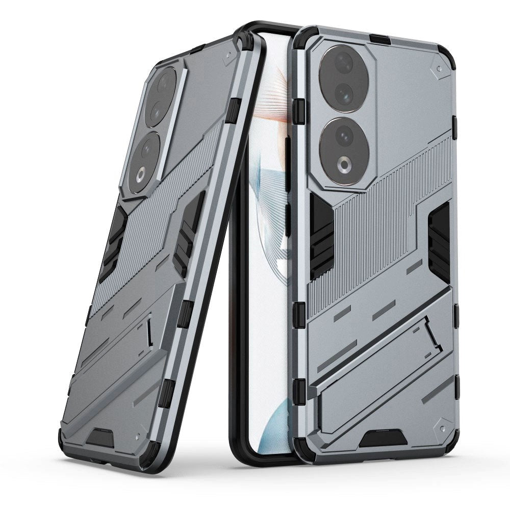 Honor 90 Hybrid Håndværker Cover m. Kickstand - Grå