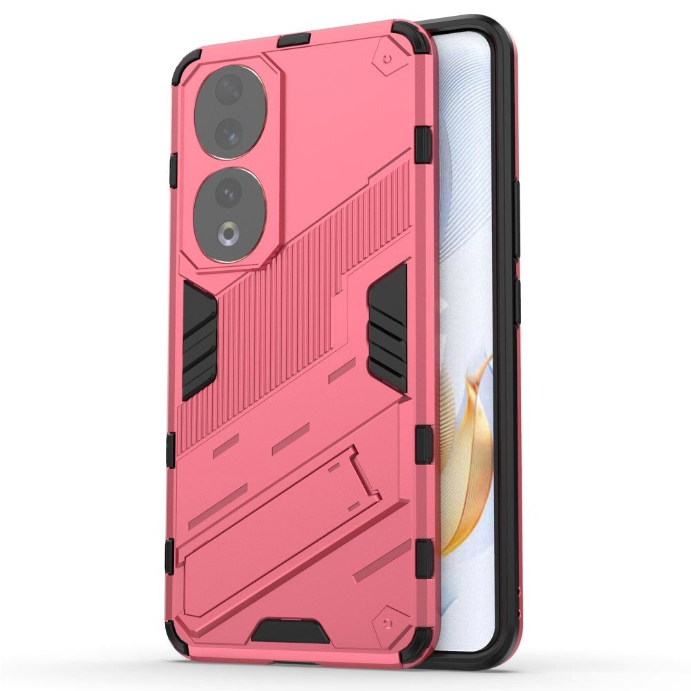 Honor 90 Hybrid Håndværker Cover m. Kickstand - Lyserød