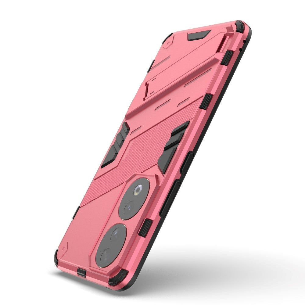 Honor 90 Hybrid Håndværker Cover m. Kickstand - Lyserød
