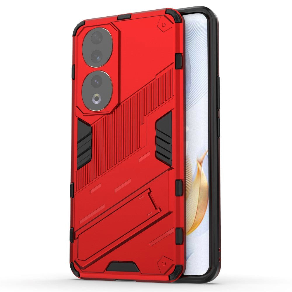 Honor 90 Hybrid Håndværker Cover m. Kickstand - Rød