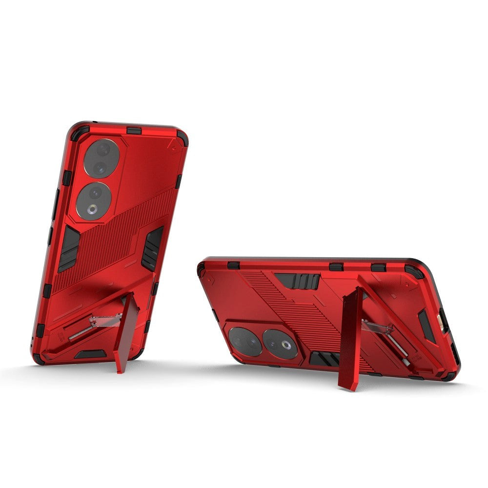 Honor 90 Hybrid Håndværker Cover m. Kickstand - Rød