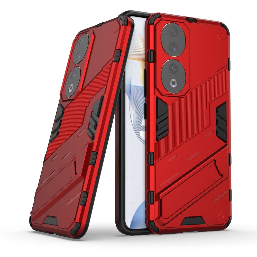 Honor 90 Hybrid Håndværker Cover m. Kickstand - Rød