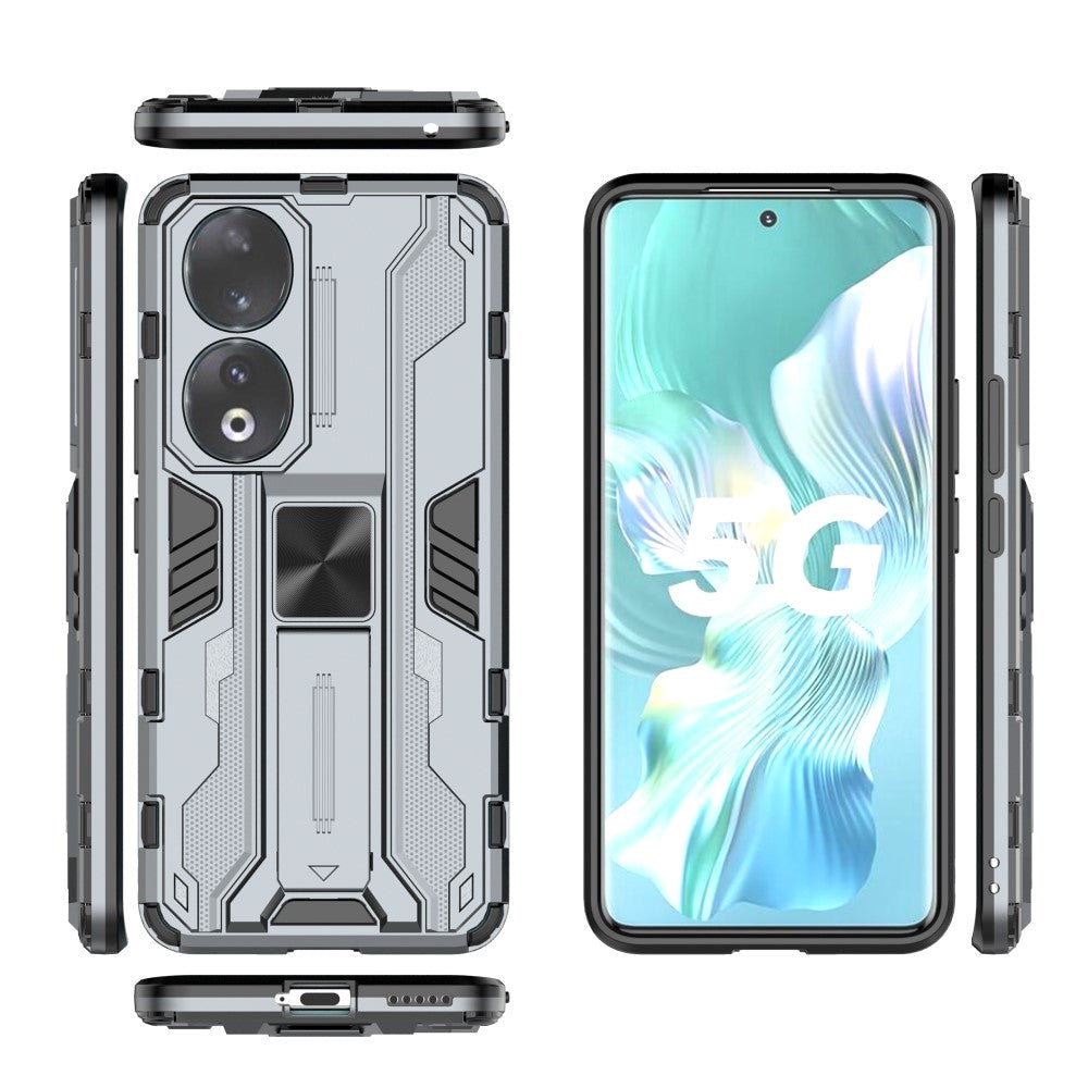 Honor 90 Håndværker Cover m. Kickstand - Grå