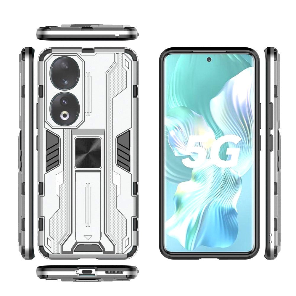 Honor 90 Håndværker Cover m. Kickstand - Sølv