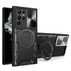 EIDERWOOD Samsung Galaxy S22 Ultra Håndværker Cover m. Kickstand & Cam Slider - Sort