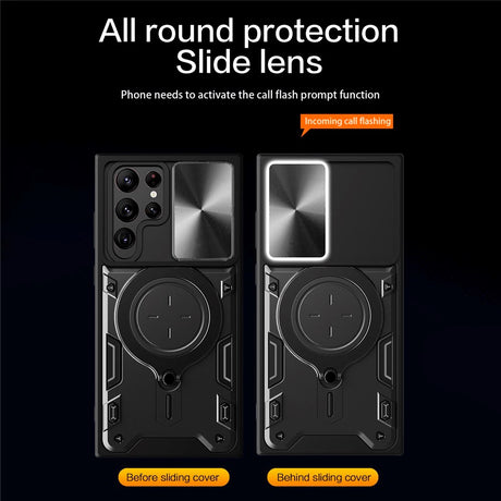EIDERWOOD Samsung Galaxy S22 Ultra Håndværker Cover m. Kickstand & Cam Slider - Lyserød
