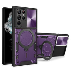 EIDERWOOD Samsung Galaxy S22 Ultra Håndværker Cover m. Kickstand & Cam Slider - Lilla