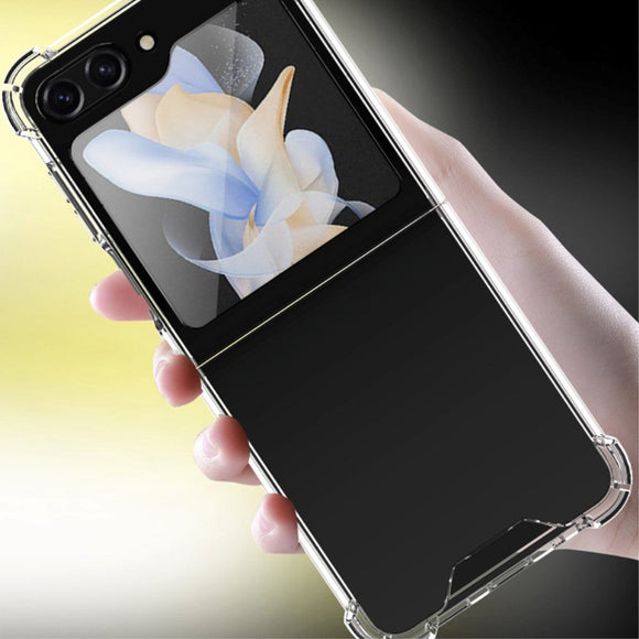 Samsung Galaxy Z Flip5 (5G) Hybrid Plastik Cover - Gennemsigtigt