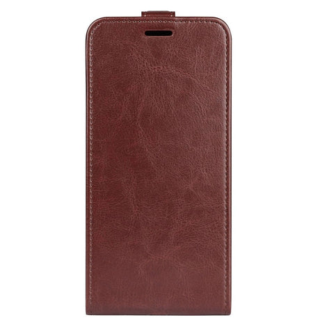 iPhone 15 Pro Max Vertikalt Læder Cover m. Kortholder - Brun