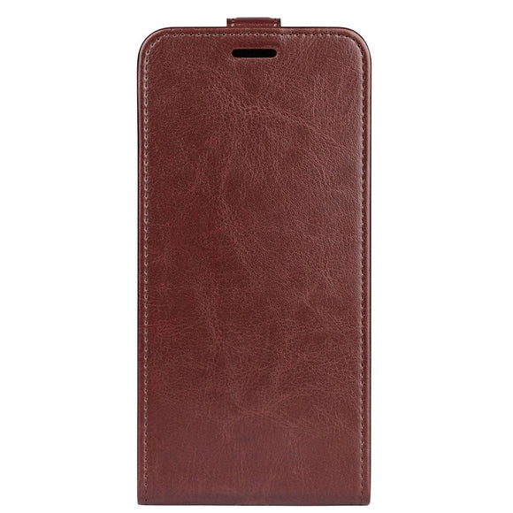 iPhone 15 Pro Max Vertikalt Læder Cover m. Kortholder - Brun