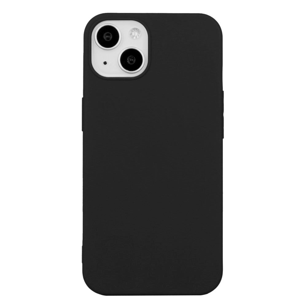 iPhone 15 Plus Mat Fleksibel Plastik Cover - Sort