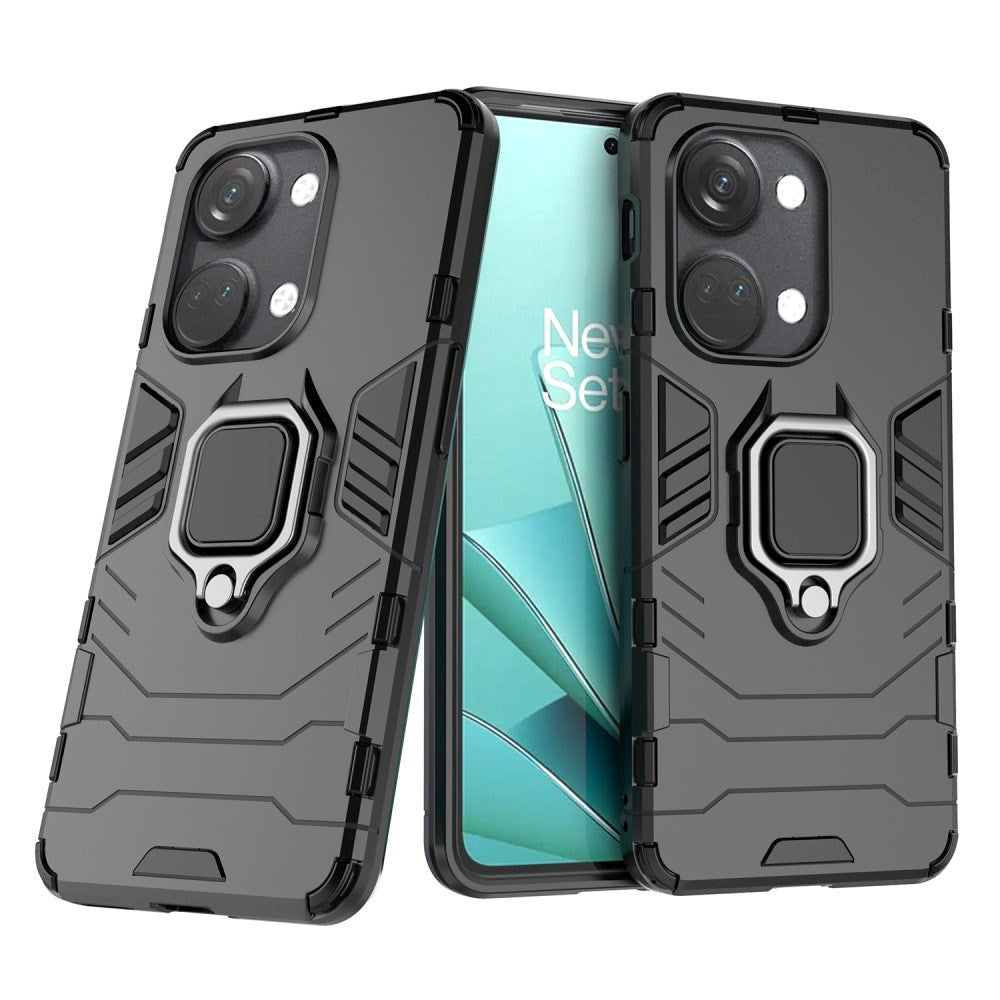 OnePlus Nord 3 (5G) Hybrid Håndværker Cover m. Magnetisk Kickstand - Sort