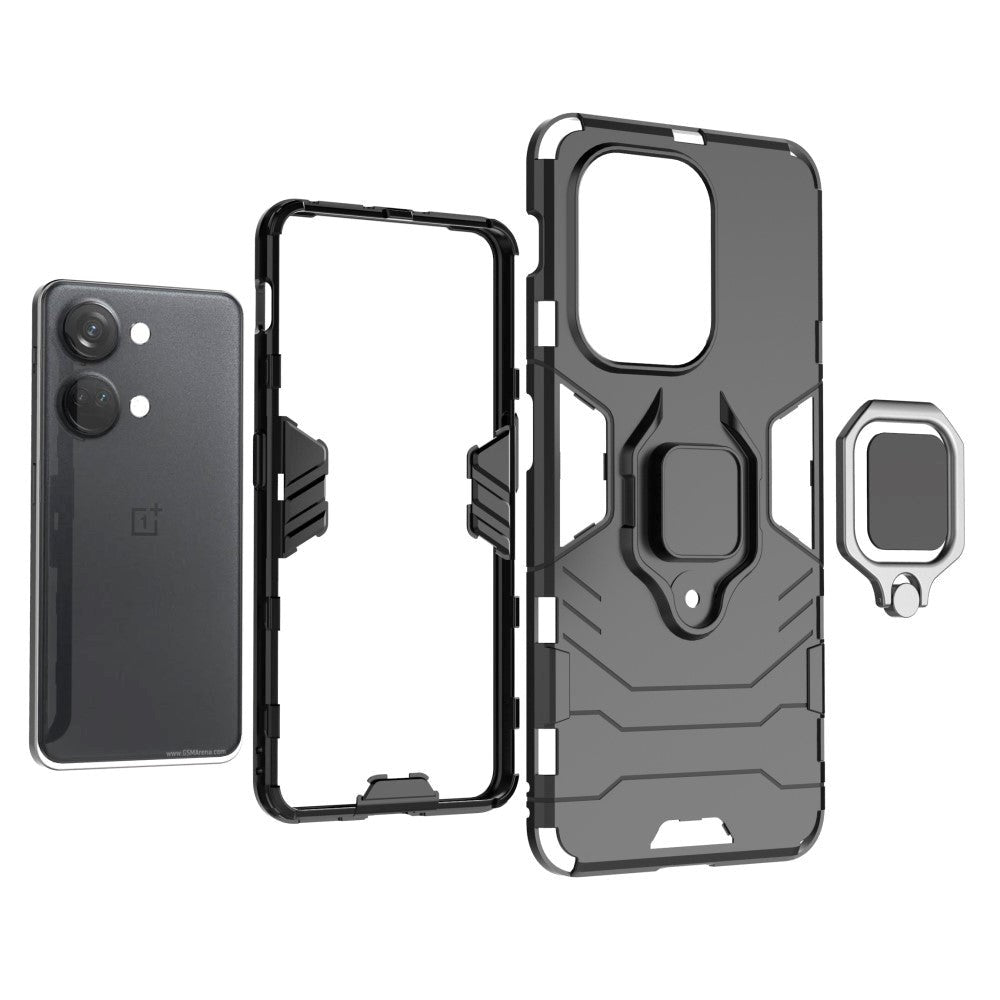 OnePlus Nord 3 (5G) Hybrid Håndværker Cover m. Magnetisk Kickstand - Blå