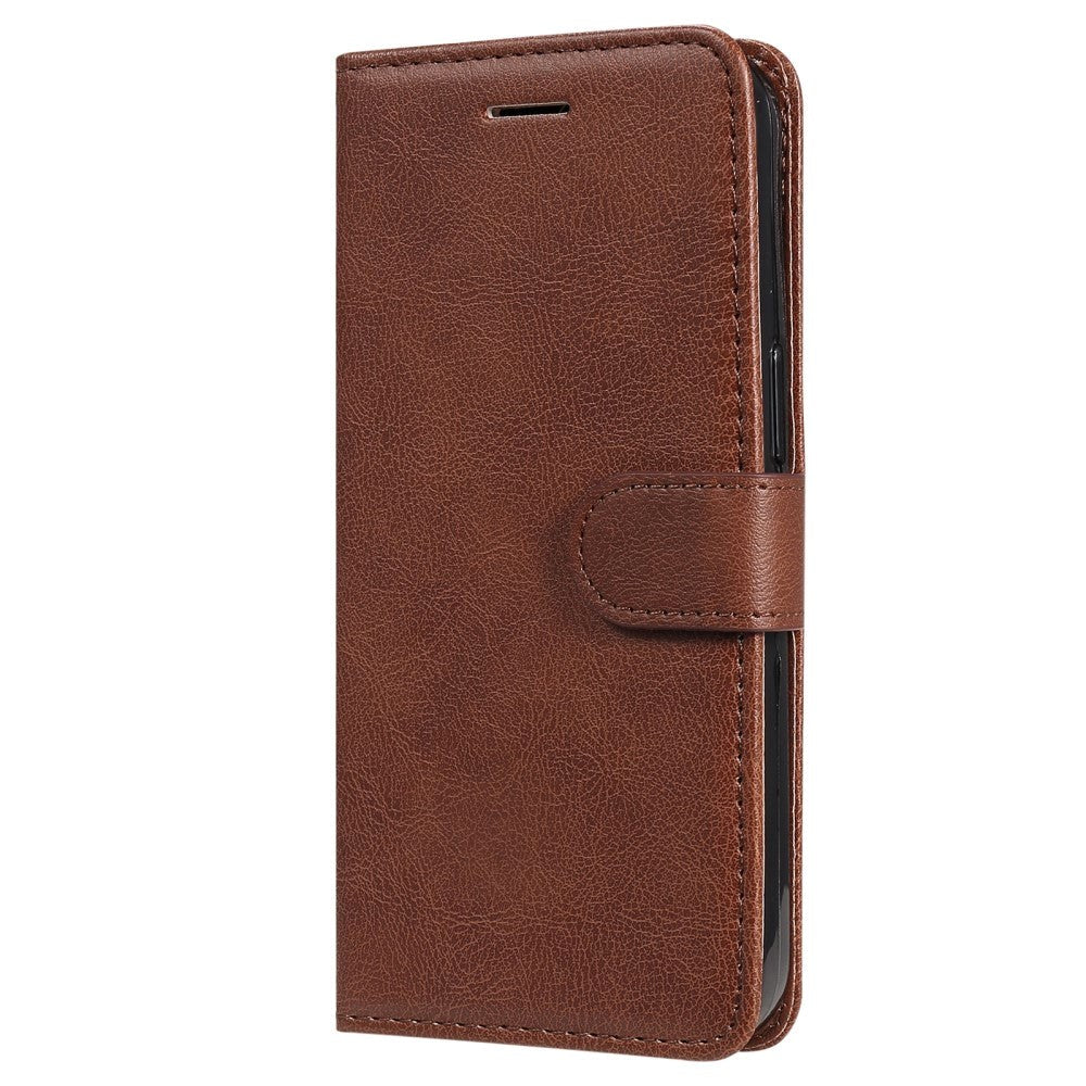 iPhone 15 Pro Max Læder Cover m. Pung og Strop - Brun