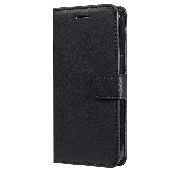 iPhone 15 Pro Max Læder Cover m. Pung og Strop - Sort