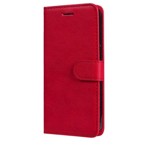 iPhone 15 Pro Max Læder Cover m. Pung og Strop - Rød