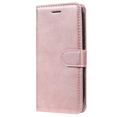 iPhone 15 Pro Max Læder Cover m. Pung og Strop - Rose Gold