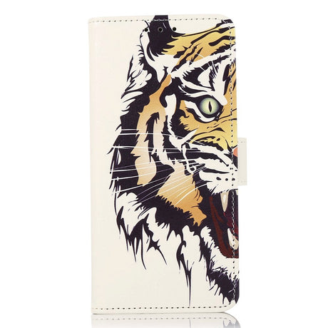 iPhone 15 Pro Max Læder Cover m. Pung - Tiger