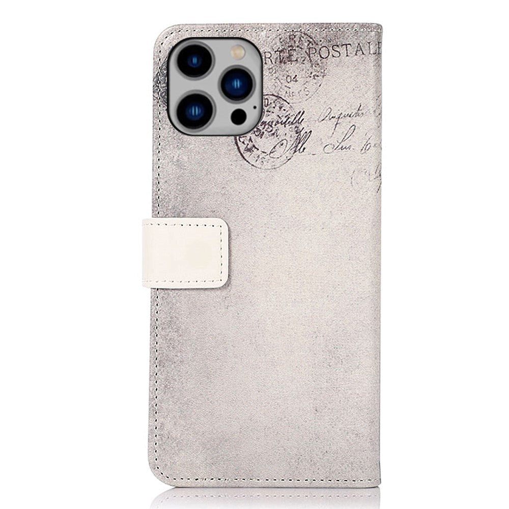 iPhone 15 Pro Max Læder Cover m. Pung - Kat m. Hjerte