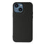 iPhone 15 Plastik Cover m. Carbon Tekstur - Sort