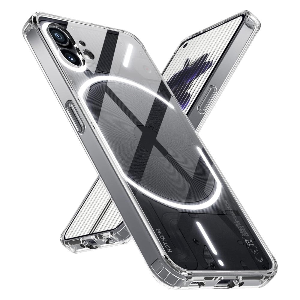 Nothing Phone (2) Hybrid Plastik Cover - Gennemsigtig
