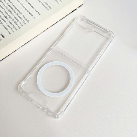 Samsung Galaxy Z Flip5 (5G) Hårdt Plastik Cover - MagSafe Kompatibel - Gennemsigtig