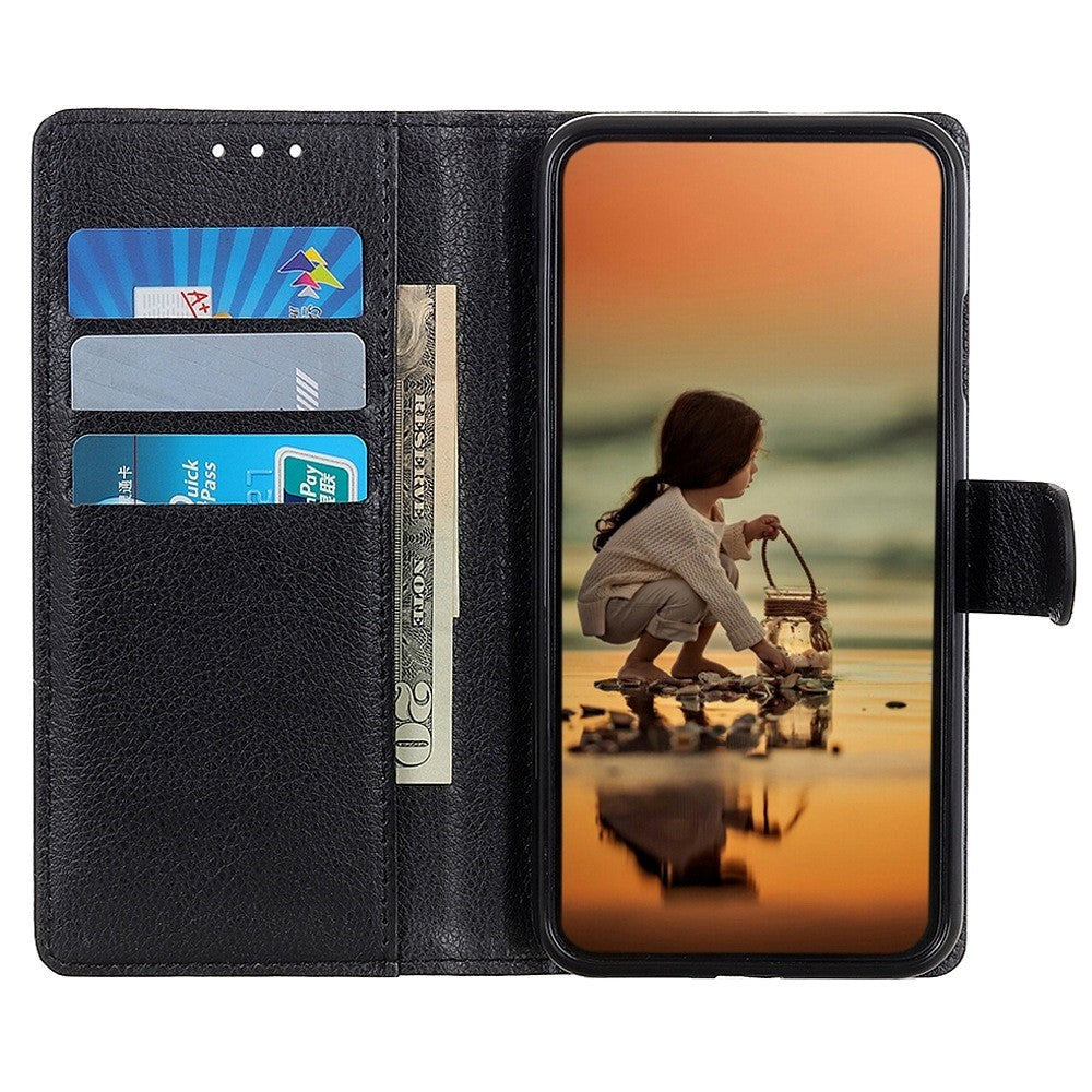 OnePlus Nord 3 (5G) Litchi Læder Cover m. Pung - Sort