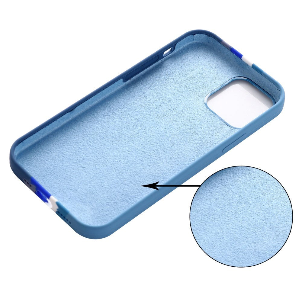 iPhone 15 Pro Max Silikone Cover - Blå Regnbue