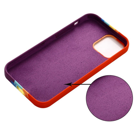 iPhone 15 Pro Silikone Cover - Rød Regnbue