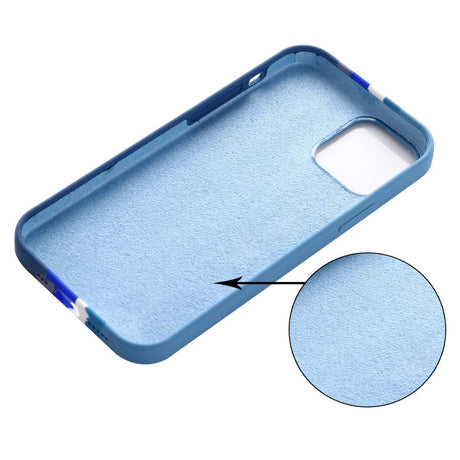 iPhone 15 Pro Silikone Cover - Blå Regnbue