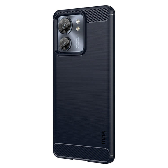 Motorola Edge 40 Brushed Carbon Cover - Blå