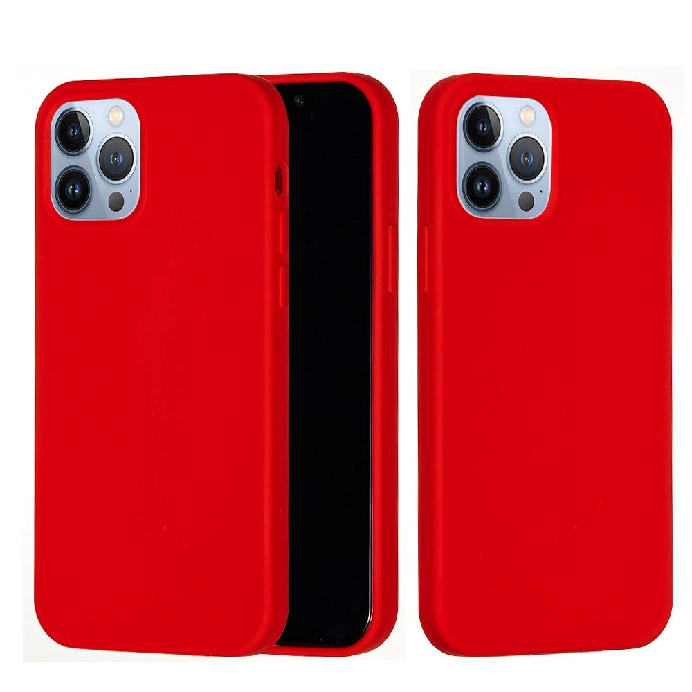 iPhone 15 Pro Liquid Silikone Cover - Rød