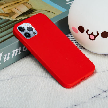 iPhone 15 Pro Liquid Silikone Cover - Rød