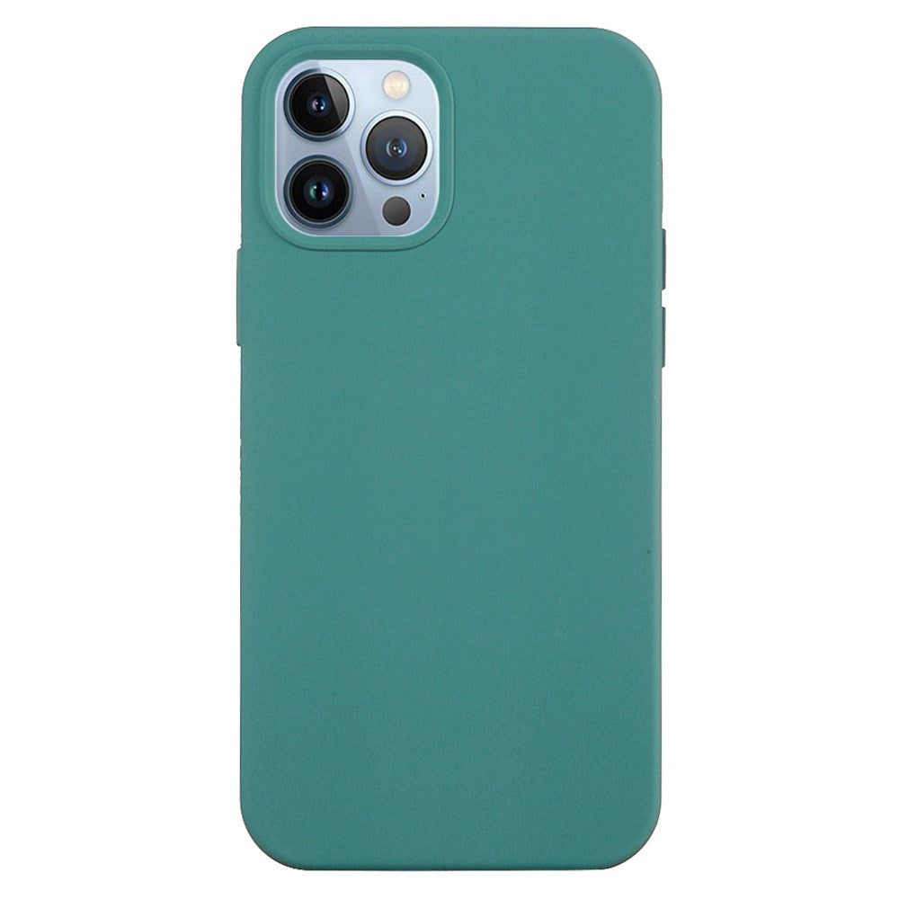 iPhone 15 Pro Liquid Silikone Cover - Mørkegrøn
