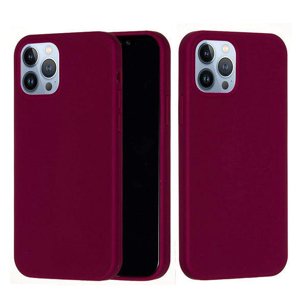 iPhone 15 Pro Max Liquid Silikone Cover - Vinrød